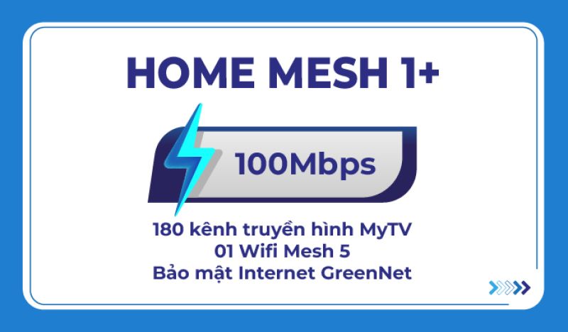 HOME MESH 1+ (Gói Internet + Truyền hình MyTV + Thiết bị MESH)