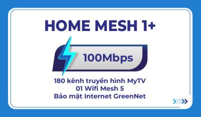 HOME MESH 1+ (Gói Internet + Truyền hình MyTV + Thiết bị MESH)