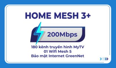 HOME MESH 3+ (Gói Internet + Truyền hình MyTV + Thiết bị MESH)