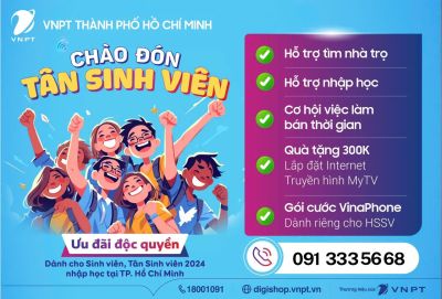 VNPT TPHCM đồng hành cùng tân sinh viên 2024, ưu đãi ngập tràn